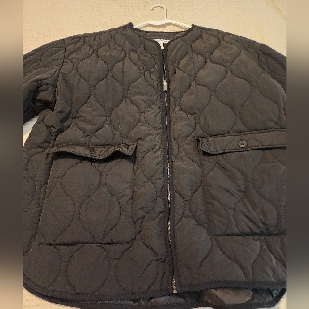 And Now This Women's Black Quilted Puffer Jacket Sz 3X Gorpcore Grunge Outdoors - Picture 2 of 8